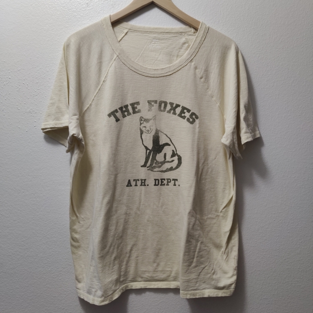 Aerie Distressed Raglan Boyfriend Tee